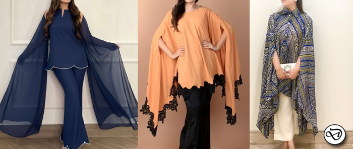 cape sleeve designs for kurtis