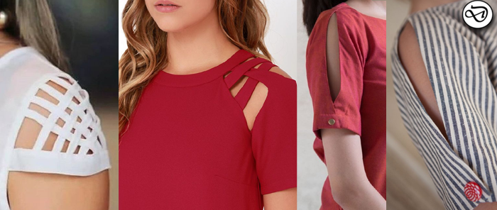 cold shoulder sleeve designs for kurtis