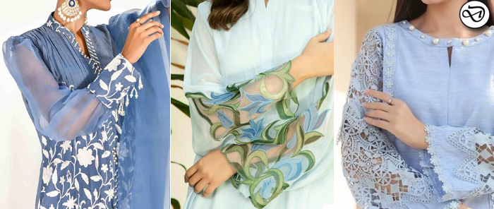 net sleeve designs for kurtis