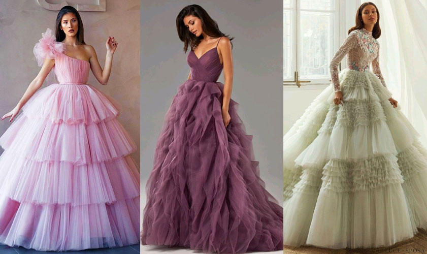 Ruffled Gowns