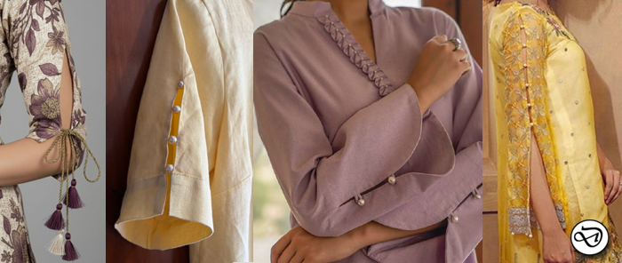 slit sleeve designs for kurtis