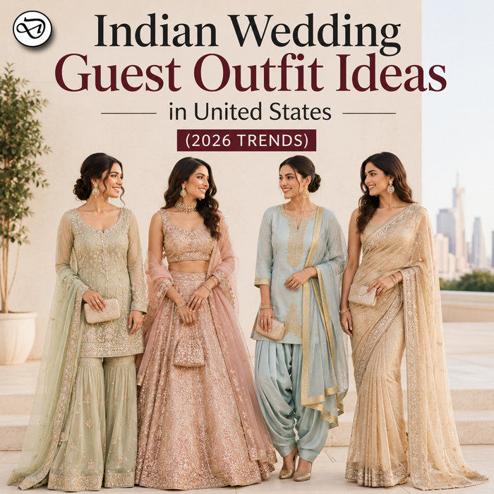 Discover the best Indian wedding guest outfit ideas in the United States for 2026. Explore trendy lehengas, sarees, Indo-western styles, and affordable options under $100. Perfect guide for USA, Canada, and Australia shoppers.